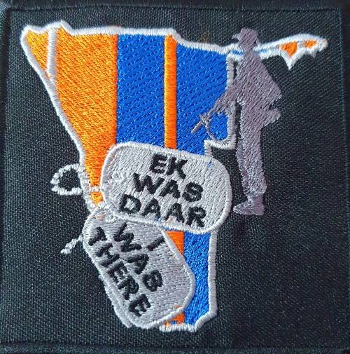 QUALITY EMBROIDERED BADGE. 8CM X 8CM. EK WAS DAAR. I WAS THERE.