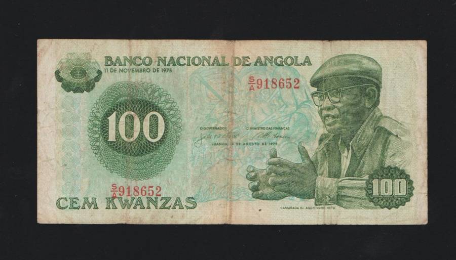 100 KWANZAS ANGOLA. 14 AUGUST 1979 . S/A 918652