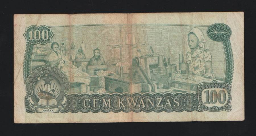 100 KWANZAS ANGOLA. 14 AUGUST 1979 . S/A 918652