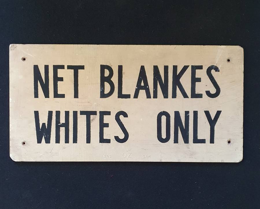 SAR / SAS 1950s MERRIMAN STATION KAROO WAITING ROOM SIGN. APARTHEID ERA.
