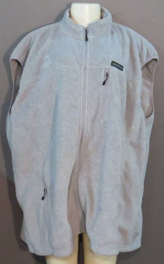 CAT 4 XL mens grey body warmer - 100% polyester
