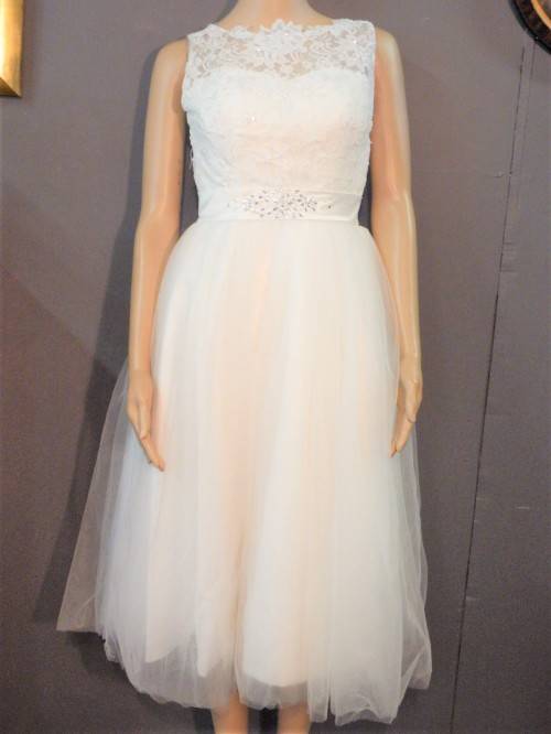 Very beautiful white cocktail / brides maid dress