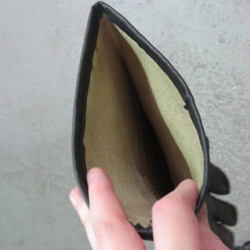 Pair of vintage leather motorbike gloves - Size S/M - Length 34 cm