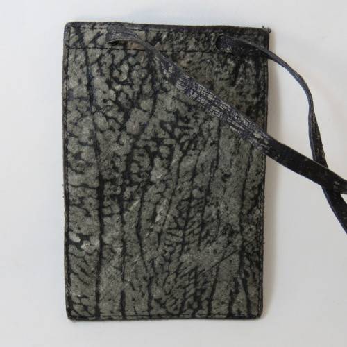 Small buffalo leather purse with sling