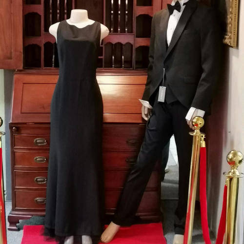 Pringle of Scotland black evening dress - size 16
