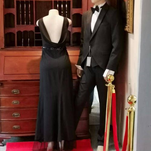 Pringle of Scotland black evening dress - size 16