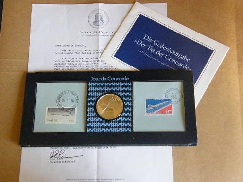Commemorative Issue for the first flight of the Concorde from De Gaulle Airport in France