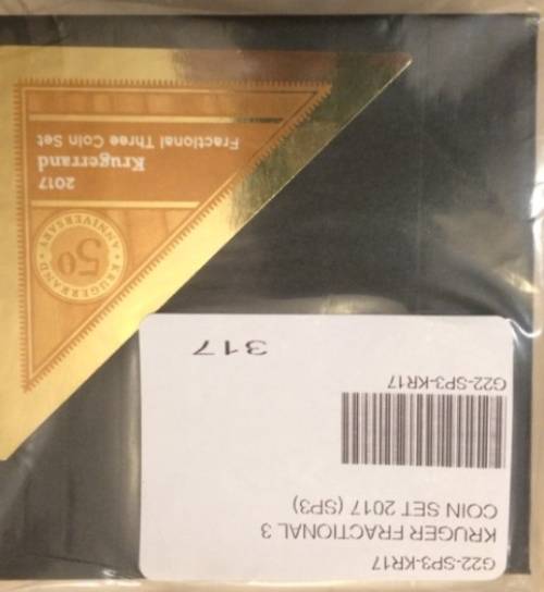2017 Proof KRUGERRAND fractional set featuring 1/10,1/20 and 1/50th gold coins Special 50anniversary