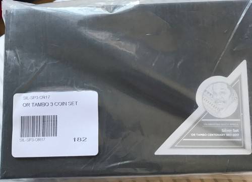 2017 OR Tambo 3 coin set includes proof R5