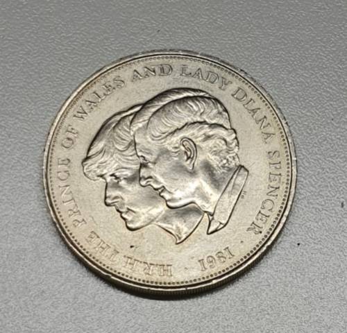 The London Coin Company 1981 Royal Wedding Charles Diana Commemorative Crown Coin 1981