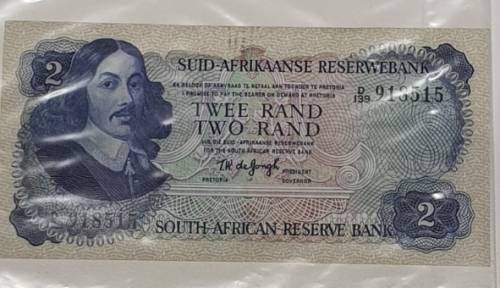 Old South African Two Rand Note