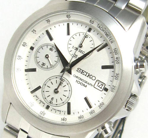 NEW SEIKO MENS TACHY 1/20 SEC CHRONOGRAPH 330FT (100m) WATCH