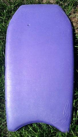 PURPLE AND BLACK BOOGIE BOARD 104CM X 53CM
