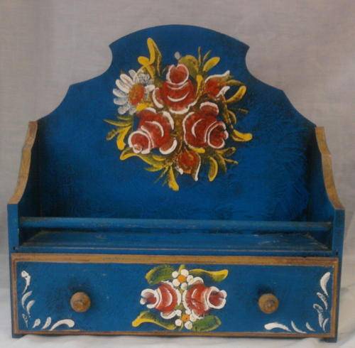 SMALL SPICE RACK WITH DRAW (WOODEN) 26CM HIGH