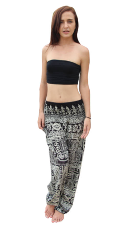 Hip-hop harem pants, Funky Thai Pants, Beach, Aladdin pant, indie, summer Hippy, elastic waist,