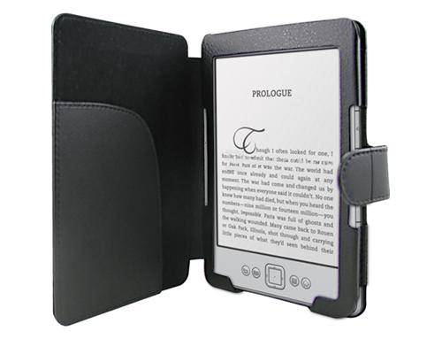 Amazon Kindle 4 black leather case cover