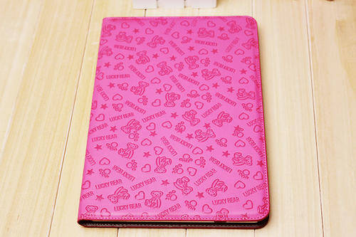 Samsung Galaxy Tab 10.1 P7500 Pink leather graffiti case