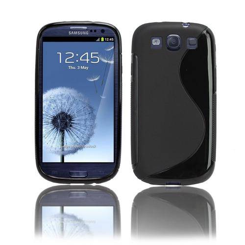 Samsung Glaxy S3 i9300 black TPU s line case + FREE SCREEN PROTECTOR**