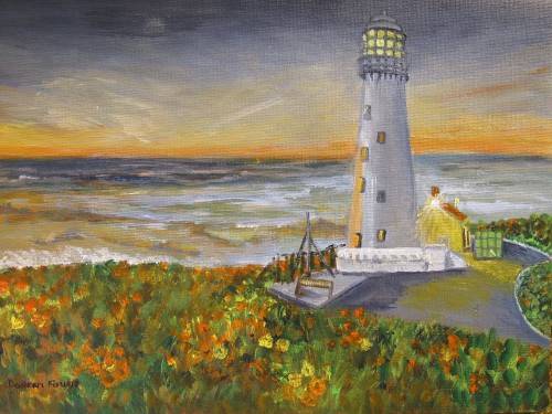 Original A4 acrylic painting on canvas by Doreen Fourie