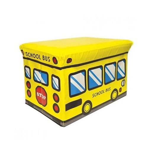 Ottoman - Kids - School Bus Sml