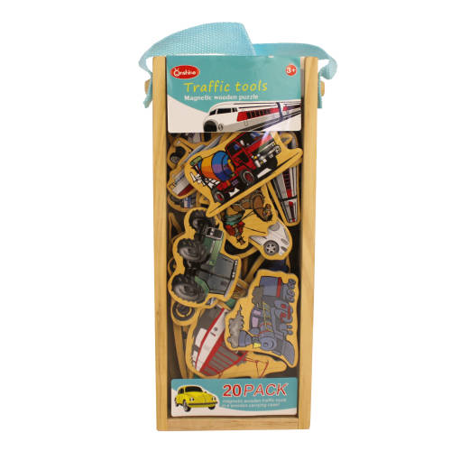 Wooden Magnetic mini puzzle - Traffic