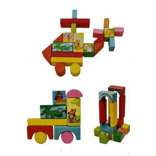 Toy - Wooden Sea Block 68 pcs