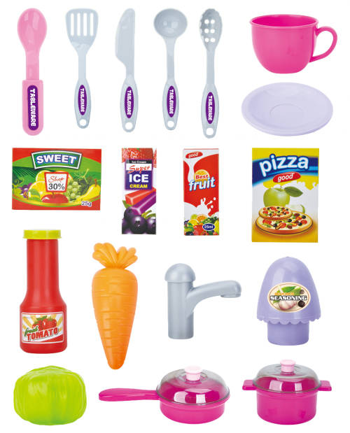 Pull-Along Kitchen Trolley Set