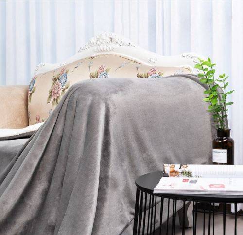 Nifty Thickened Flannel Blanket - Dark Grey