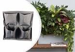 Wall Planter 4 Pocket Grey
