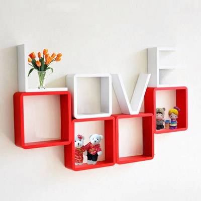 Shelf Set - Wooden Love White