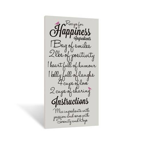 Canvas - Recipe for Happiness