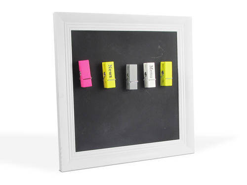 Wood Magentic Chalkboard With pegs