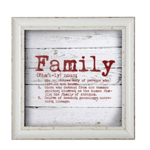 Canvas 'Family' 40x40x2.6cm - Framed
