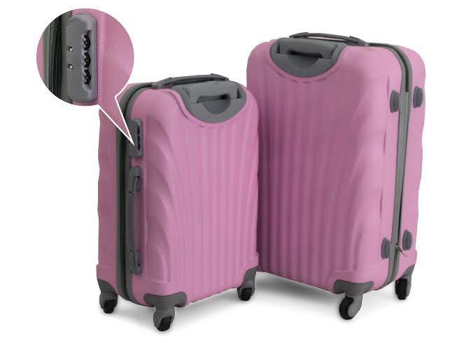 Luggage - Trolley Set 2 Pc Light Pink