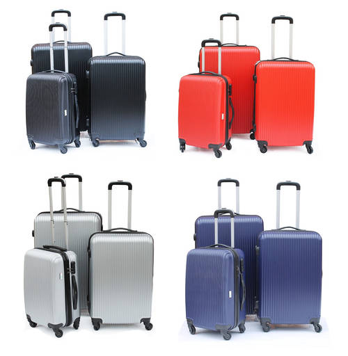 3 Piece Luggage Trolley Set