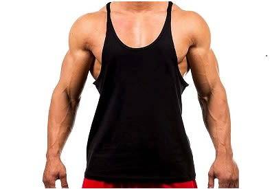 Basic Men's stringer vest -plain