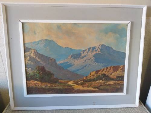 Landscape Oil painting signed D. Le Roux