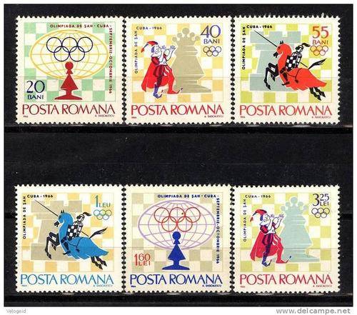 Romania. 1966. Chess Olympiad Havana