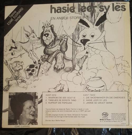 Hasie leer sy les