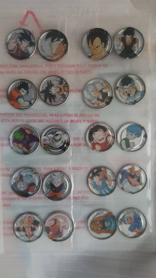 DRAGONBALL Z TAZOS METAL TAZOS FULL COLLECTION