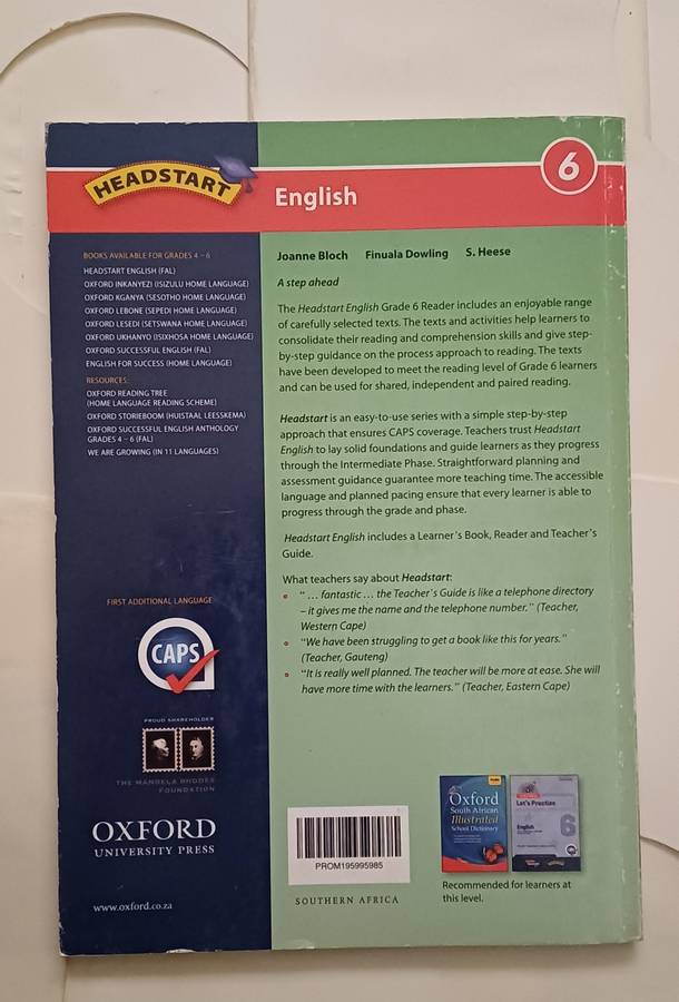 OXFORD HEADSTART ENGLISH READER GRADE 6