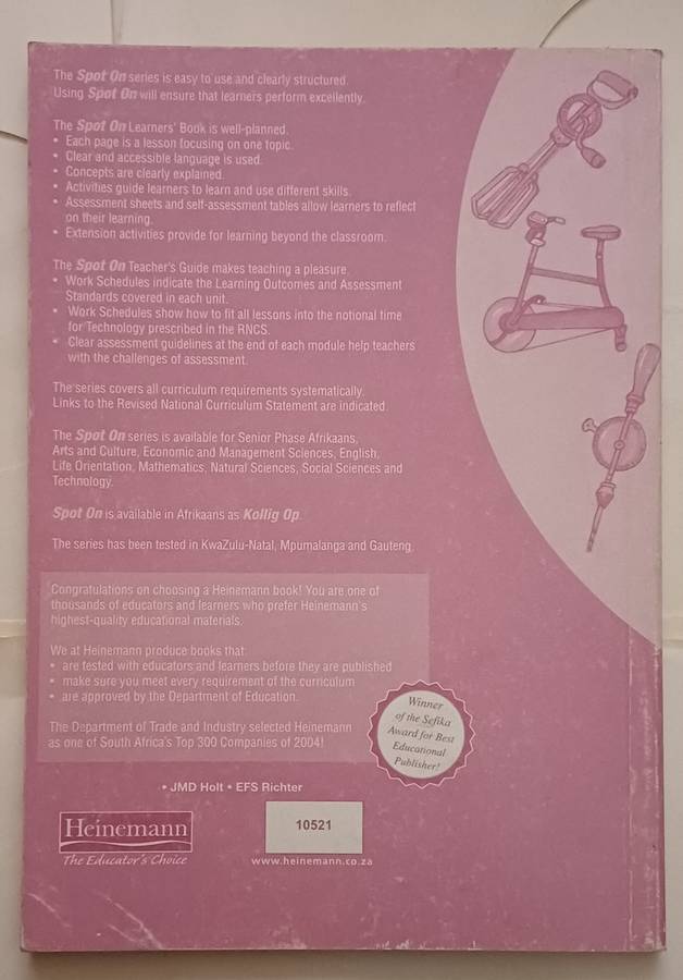 NCS SPOT ON TECHNOLOGY TEACHER'S GUIDE GRADE 8