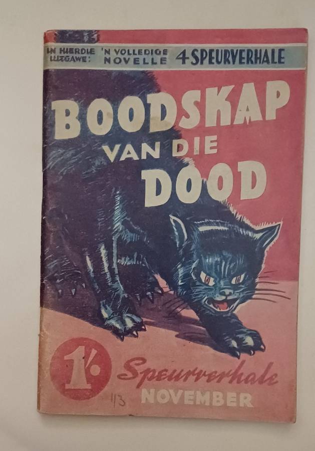 SPEURVERHALE - BOODSKAP VAN DIE DOOD NOVEMBER