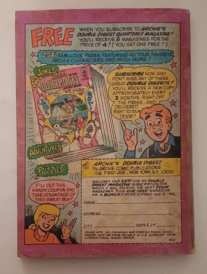 ARCHIE DIGEST LIBRARY - ARCHIE DOUBLE DIGEST NO 3
