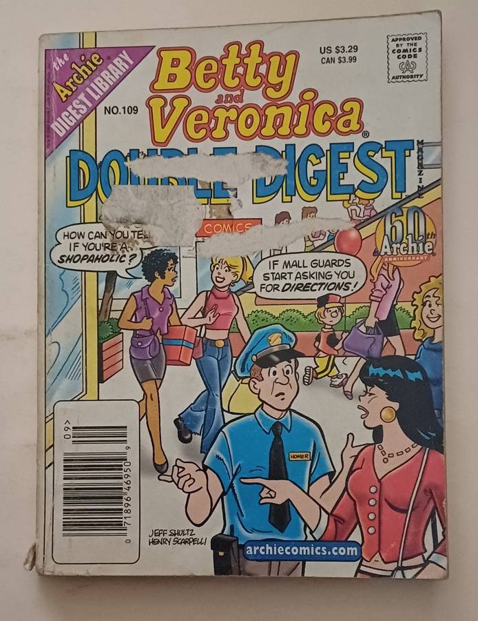 ARCHIE DIGEST LIBRARY - BETTY AND VERONICA DOUBLE DIGEST NO 109