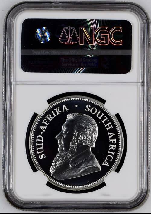 2017 KRUGERRAND SILVER 1oz PF70UC | "50th ANNIVERSARY" PRIVY/MINT MARK | MINTAGE: 15 000