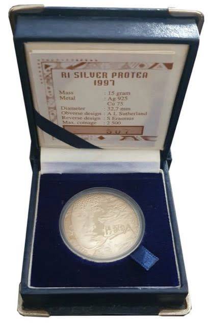 1997 PROTEA WOMEN SILVER R1 PROOF IN SA MINT BOX WITH COA | MINTAGE: 3184 | 3 AVAILABLE |1 DAY ONLY!