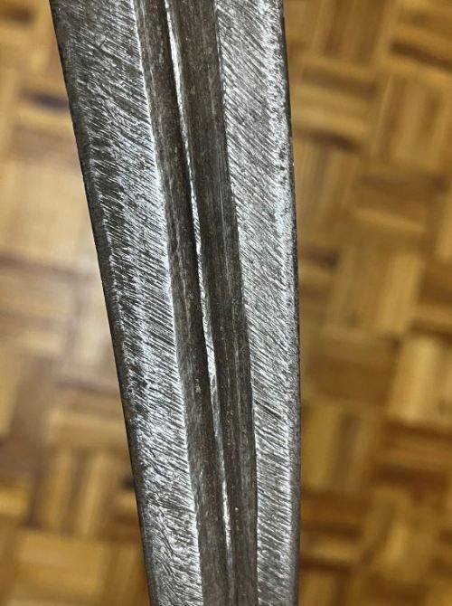 ETHIOPIAN SHOTEL | SWORD COMES WITH WOOD GRIP and LEATHER SCABBARD | FOR ...... ONLY!