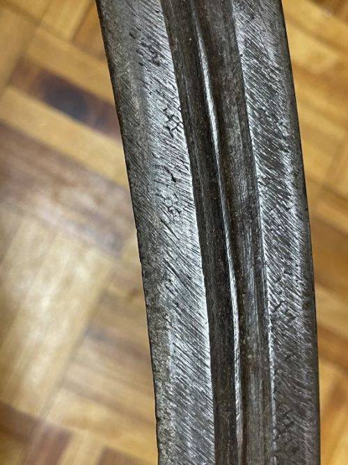 ETHIOPIAN SHOTEL | SWORD COMES WITH WOOD GRIP and LEATHER SCABBARD | FOR ...... ONLY!