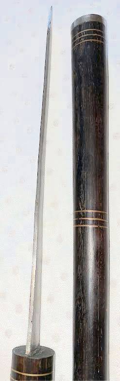 East African | Maasai Tribe`s | Vintage Carved Ebony Wooden Hidden Dagger